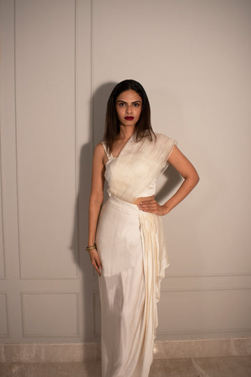 Tube Top & Draped Wrap Skirt (optional cape)