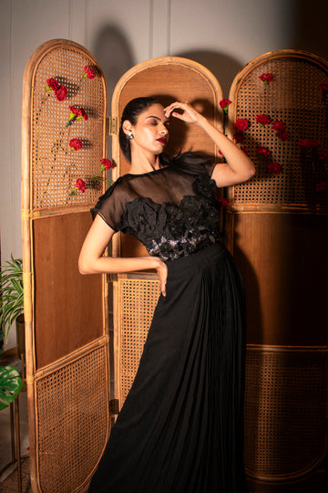 FLOR Top & Knife Pleated Skirt (without can-can)
