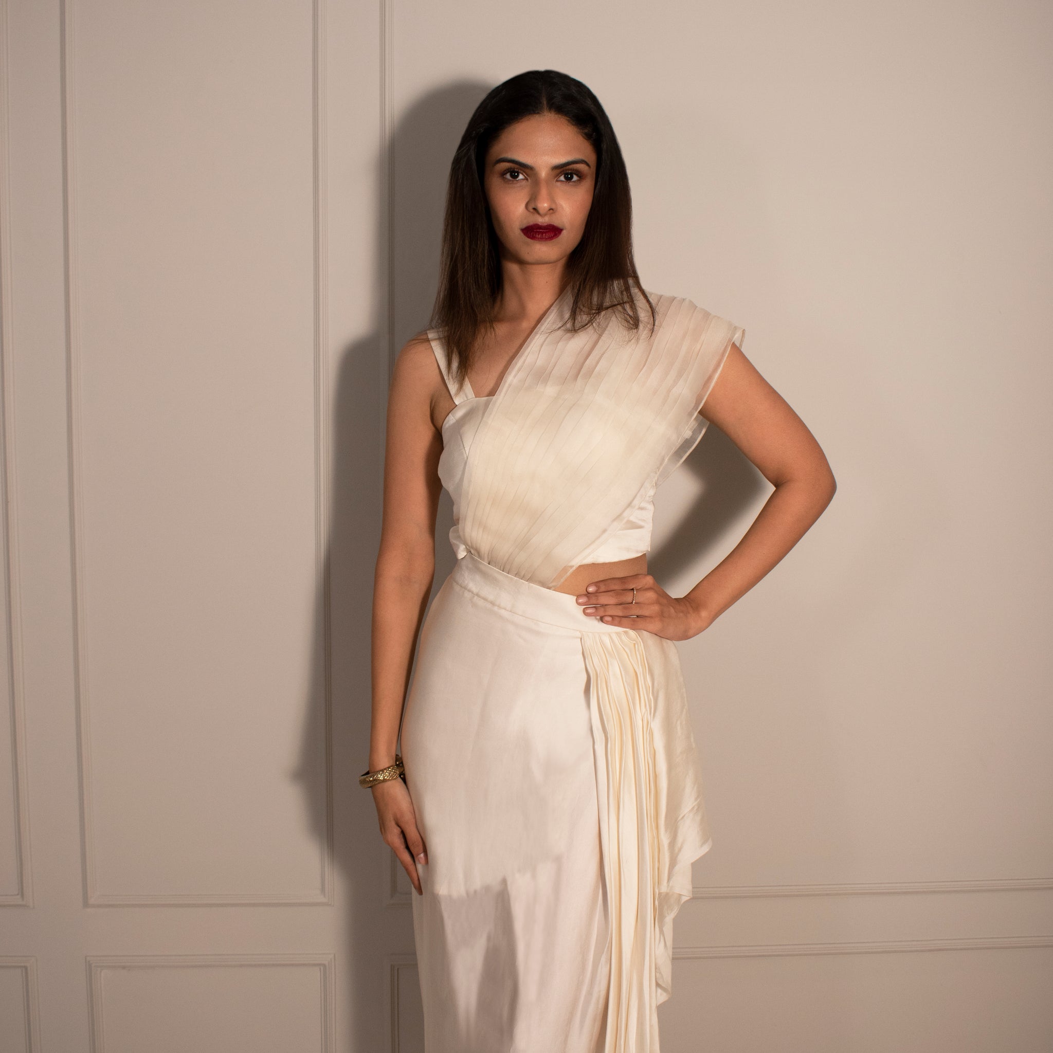 Tube Top & Draped Wrap Skirt (optional cape)