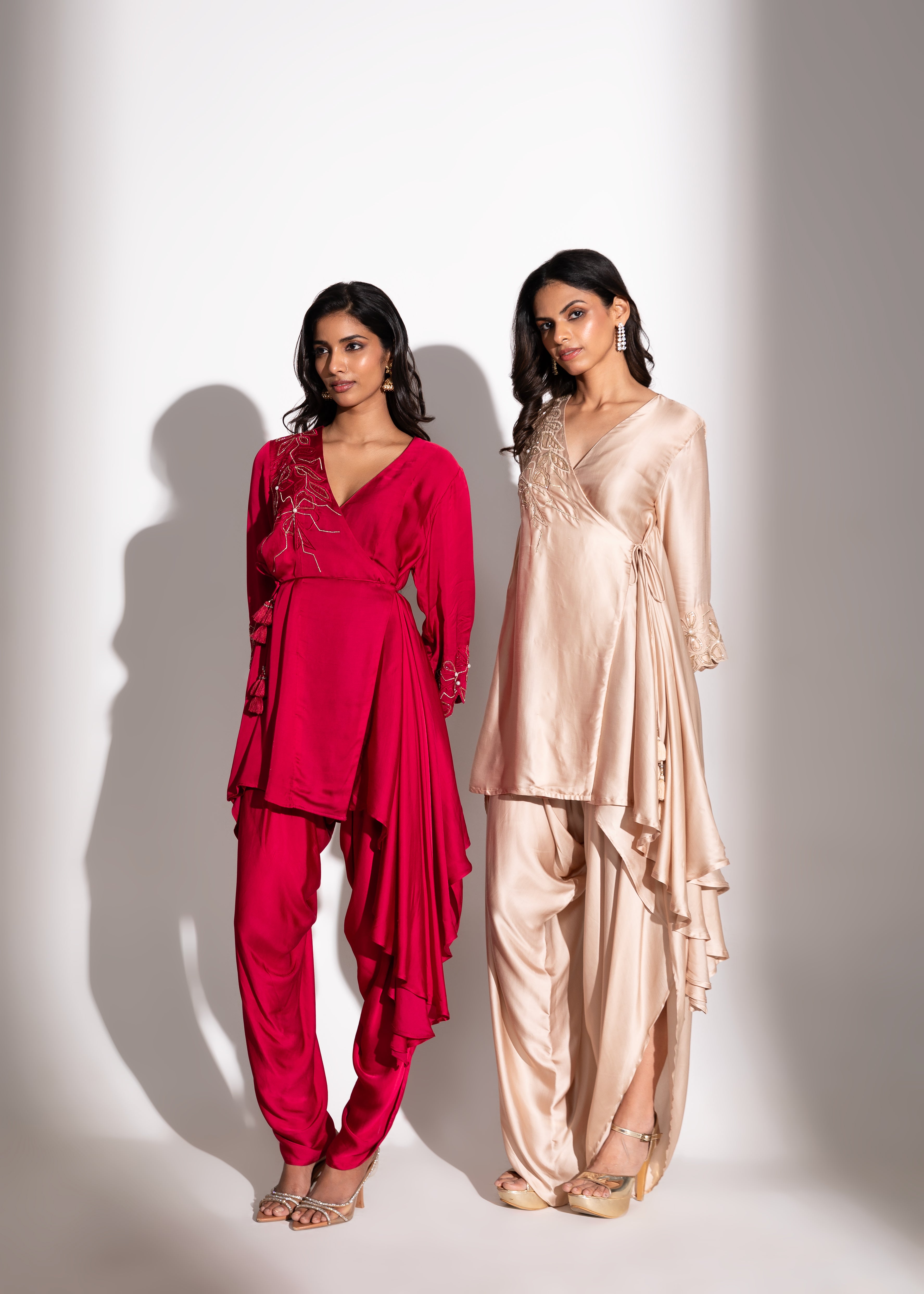 HIKARI Cutwork Top & Dhoti Set