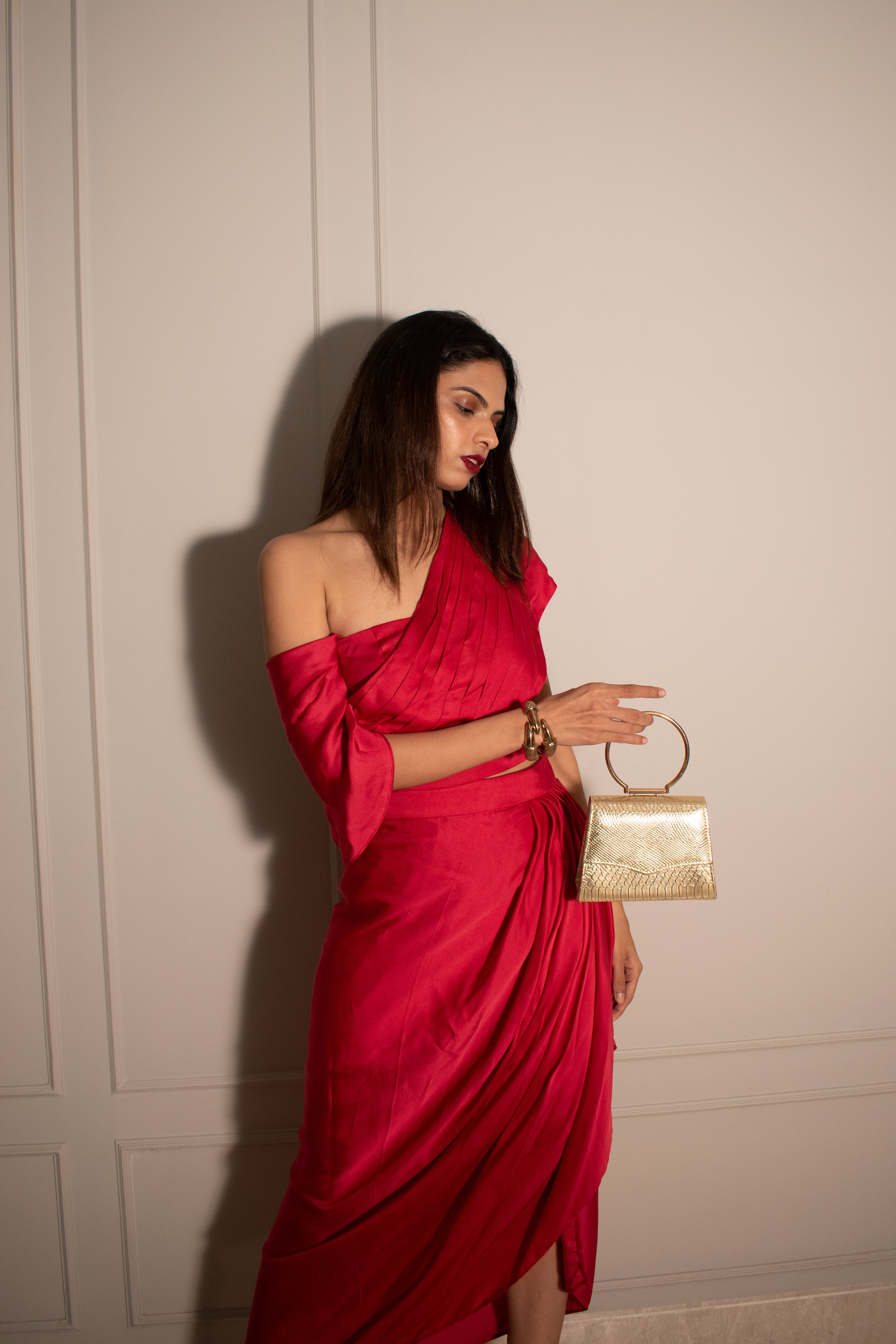 Multi-Way Tube Top & Draped Wrap Skirt