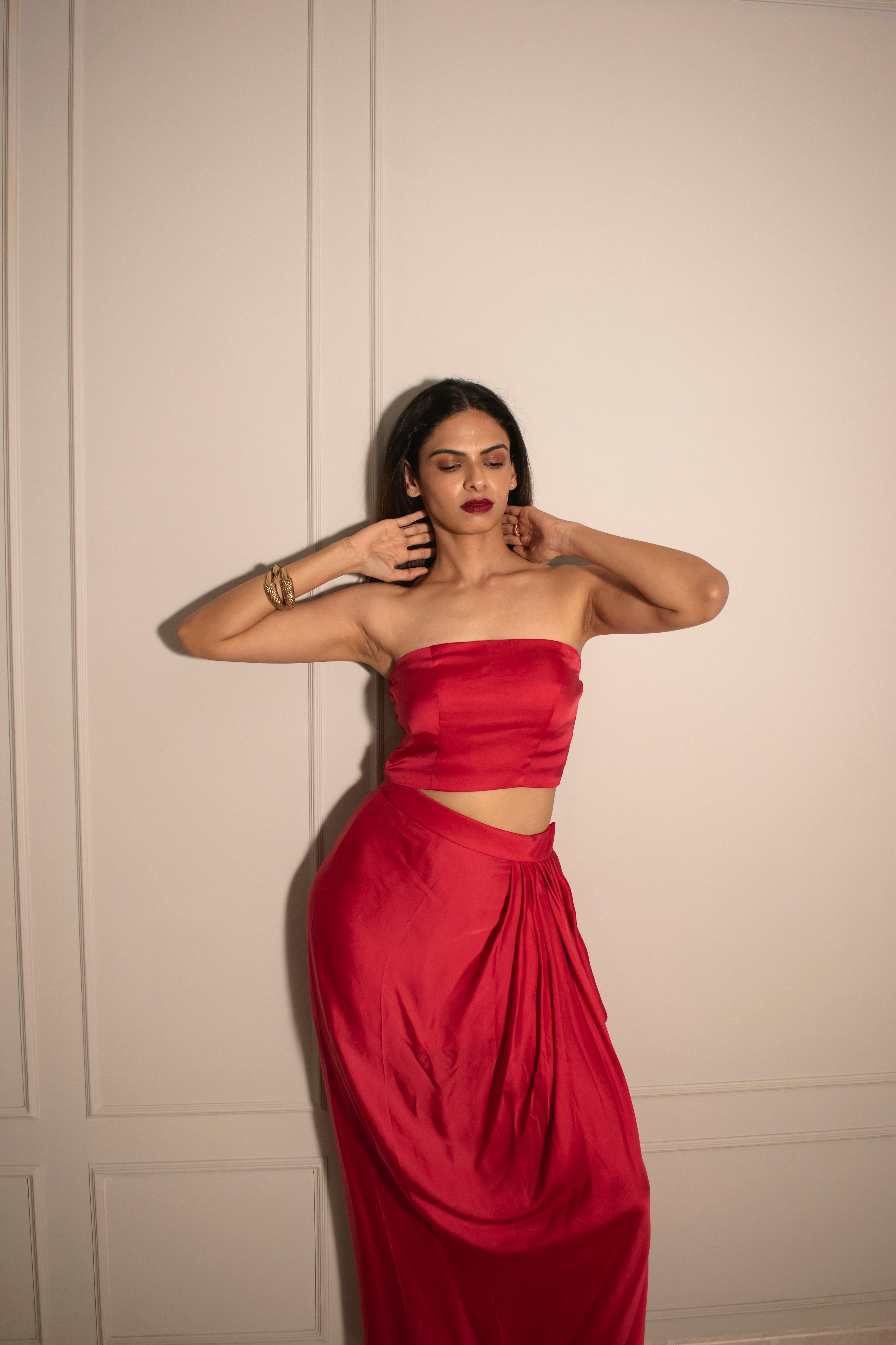Multi-Way Tube Top & Draped Wrap Skirt