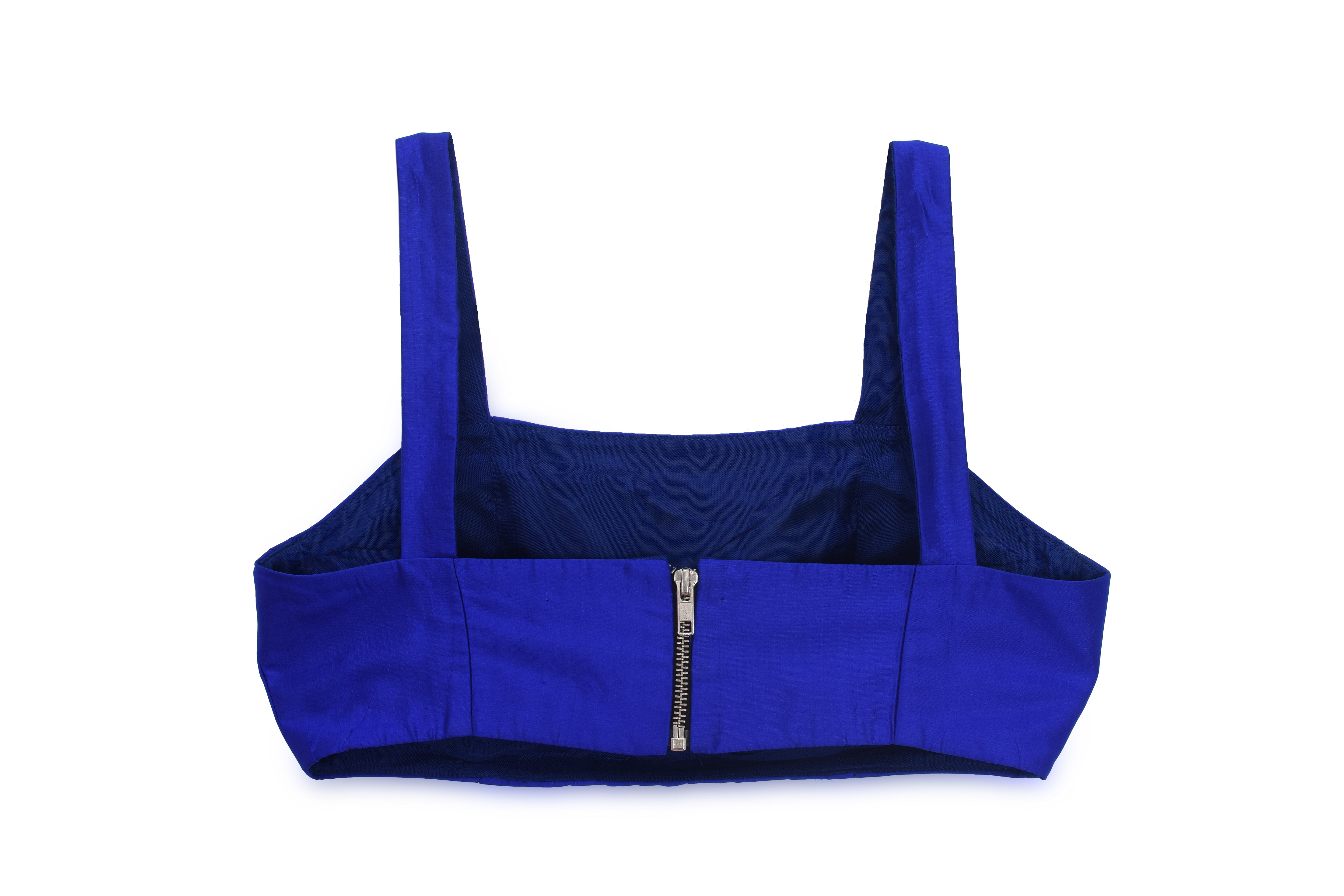 Silk Tube Bralette & Knife Pleated Skirt (with can-can)