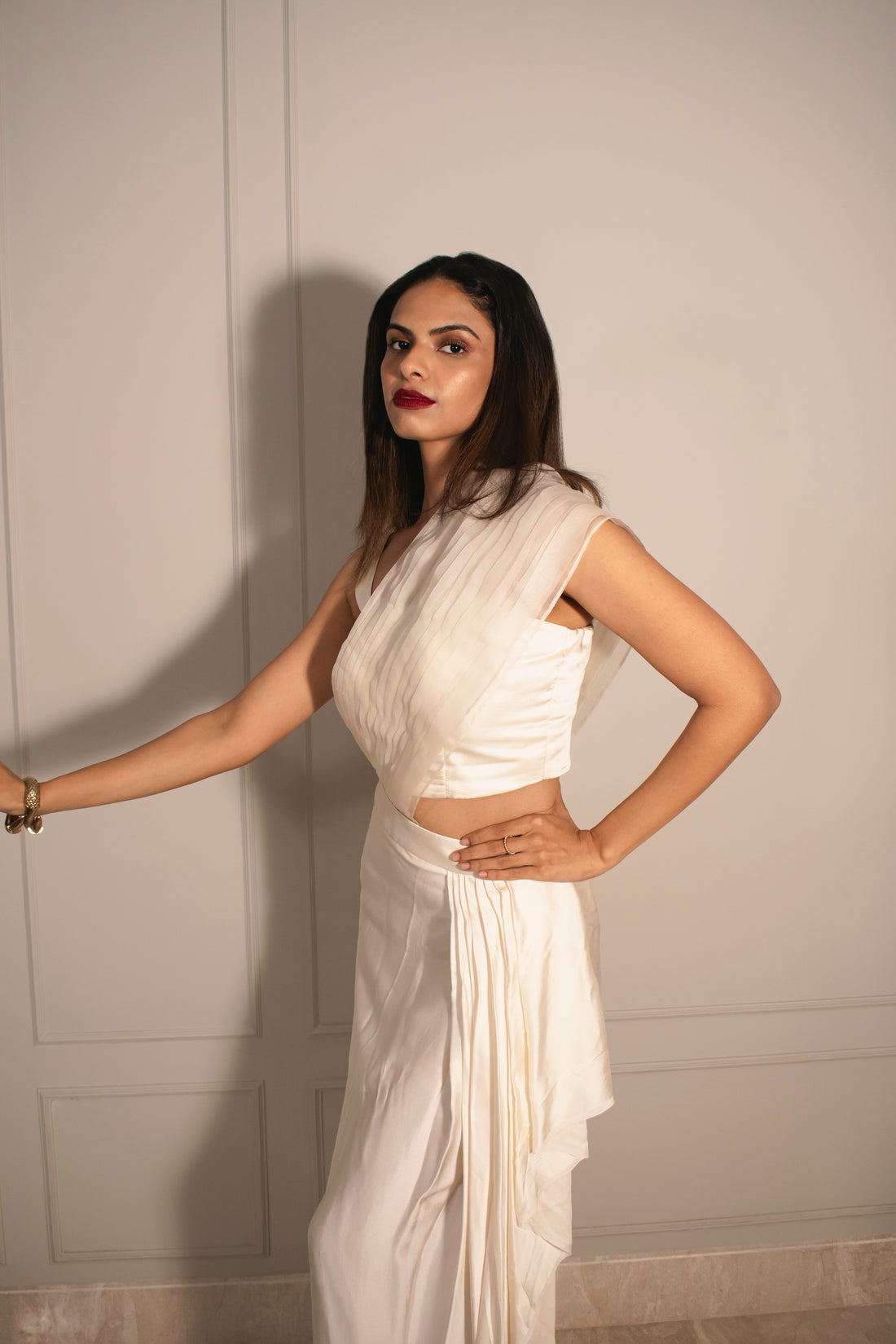 Tube Top & Draped Wrap Skirt (optional cape)