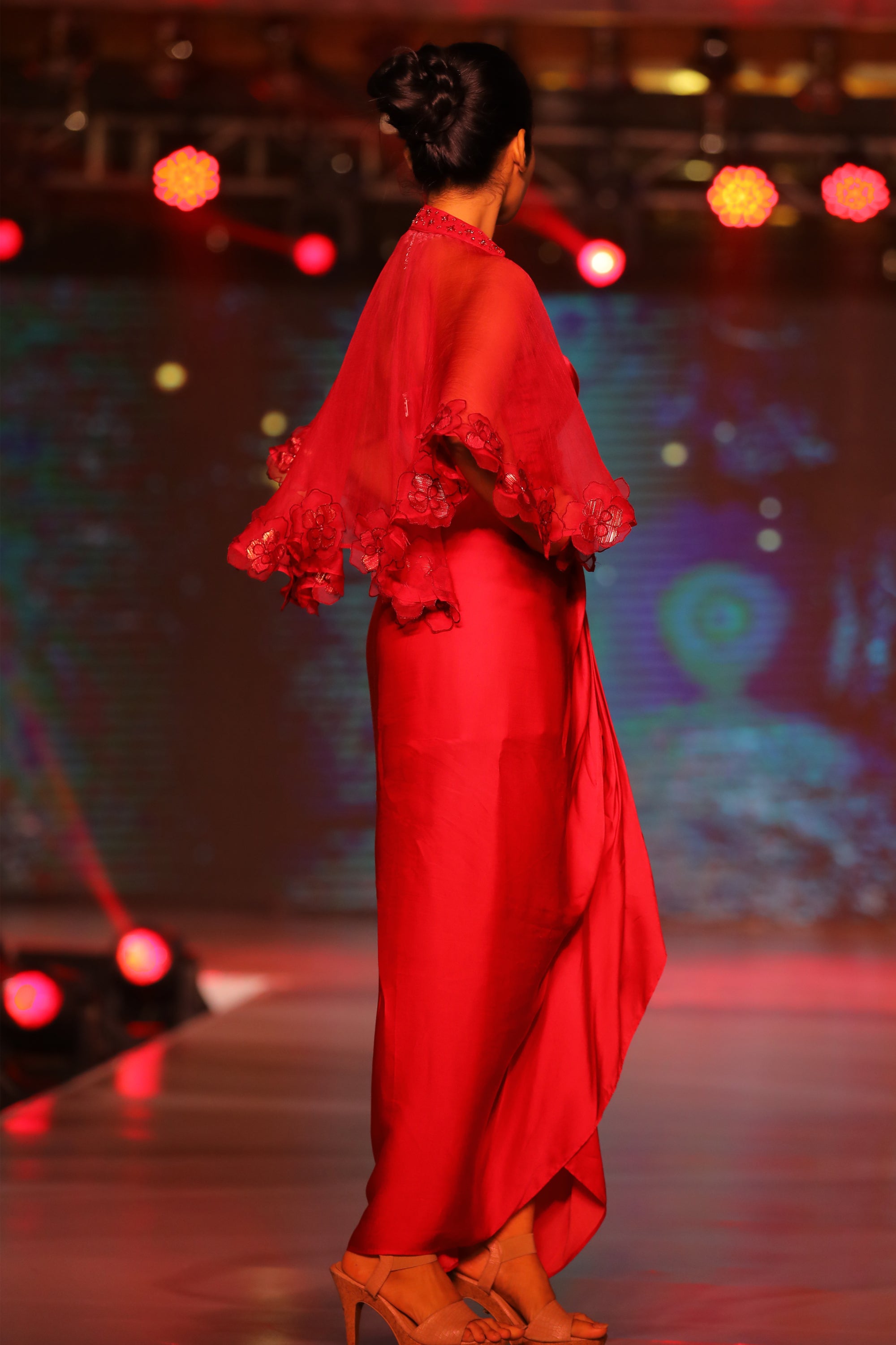 Bustier, ROJA Cape & Draped Wrap Skirt