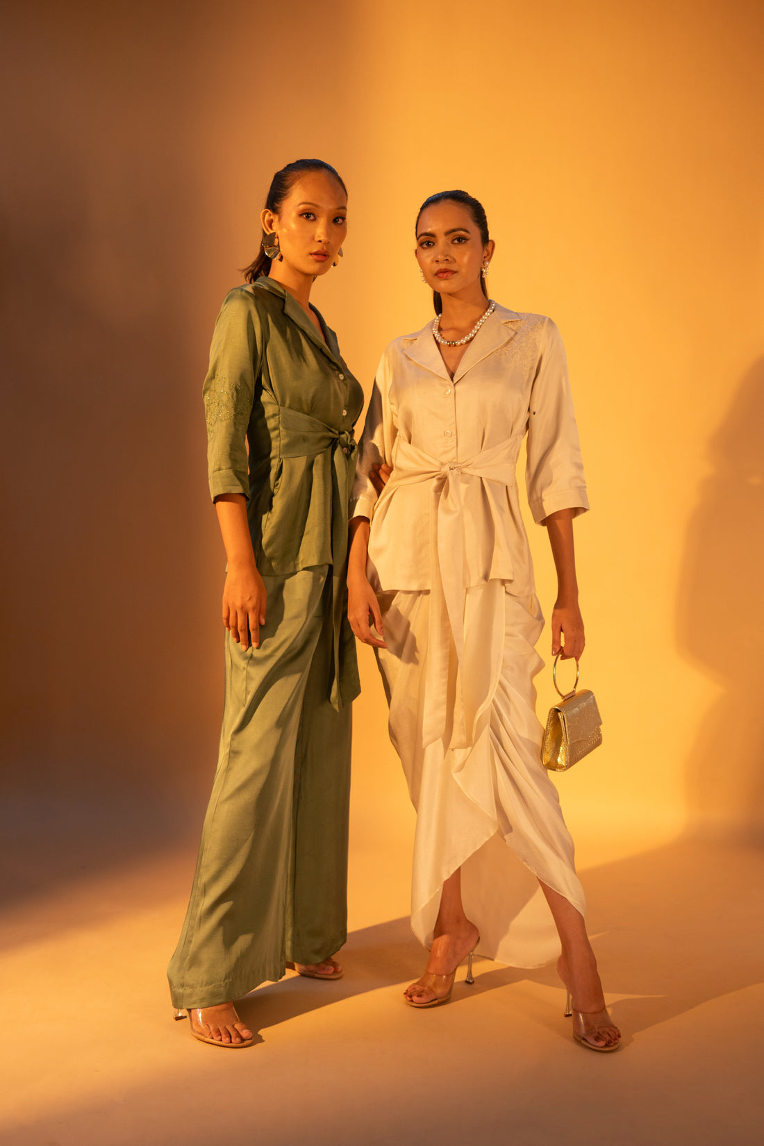 OBI Tie Up Shirt & SUKAFU Relaxed Pants