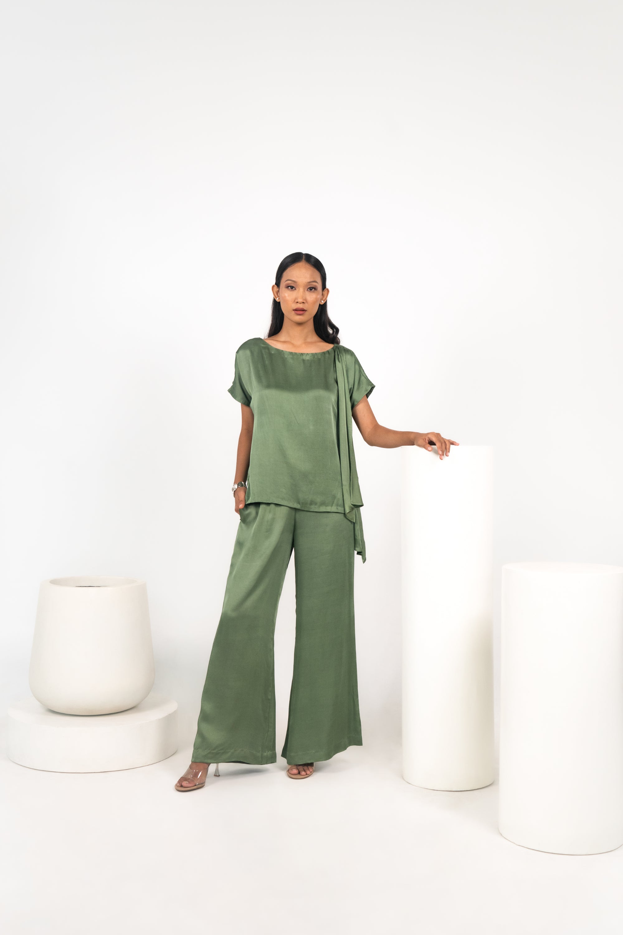 SUKAFU Scarf Top & SUKAFU Relaxed Pants