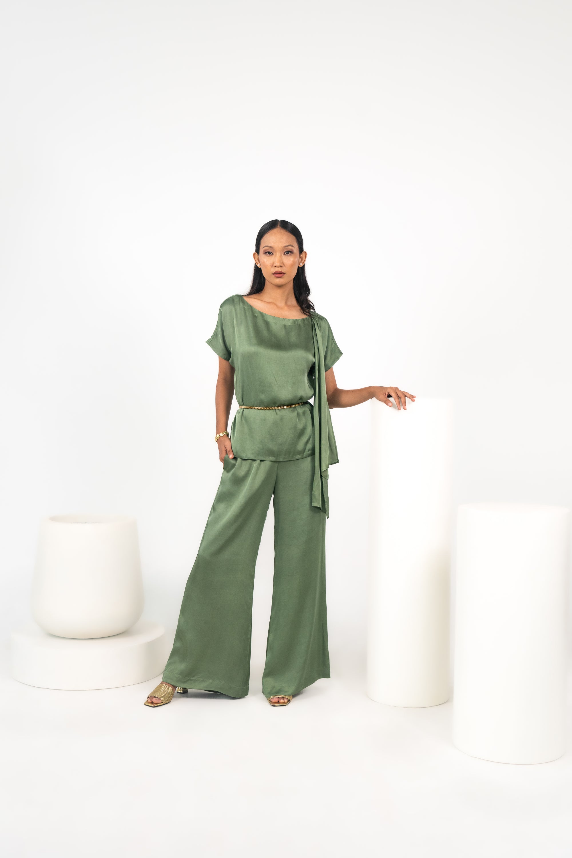 SUKAFU Scarf Top & SUKAFU Relaxed Pants
