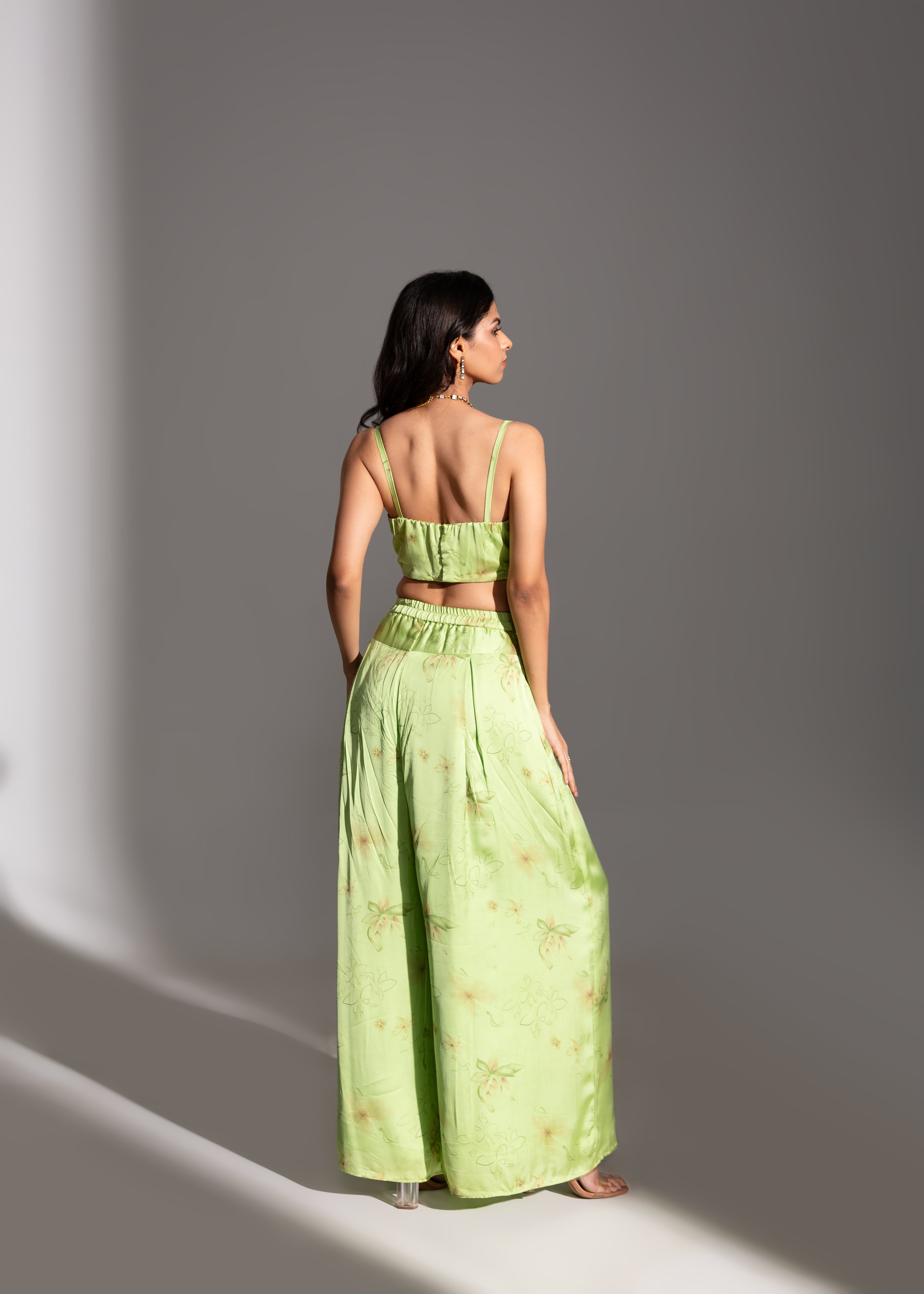 NEH Lime Printed Pant Set