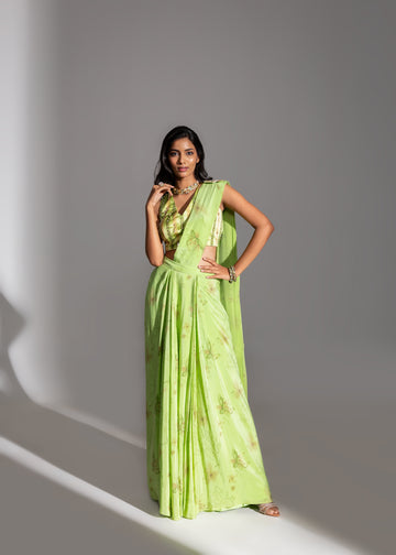 MIDORI Draped Saree Set