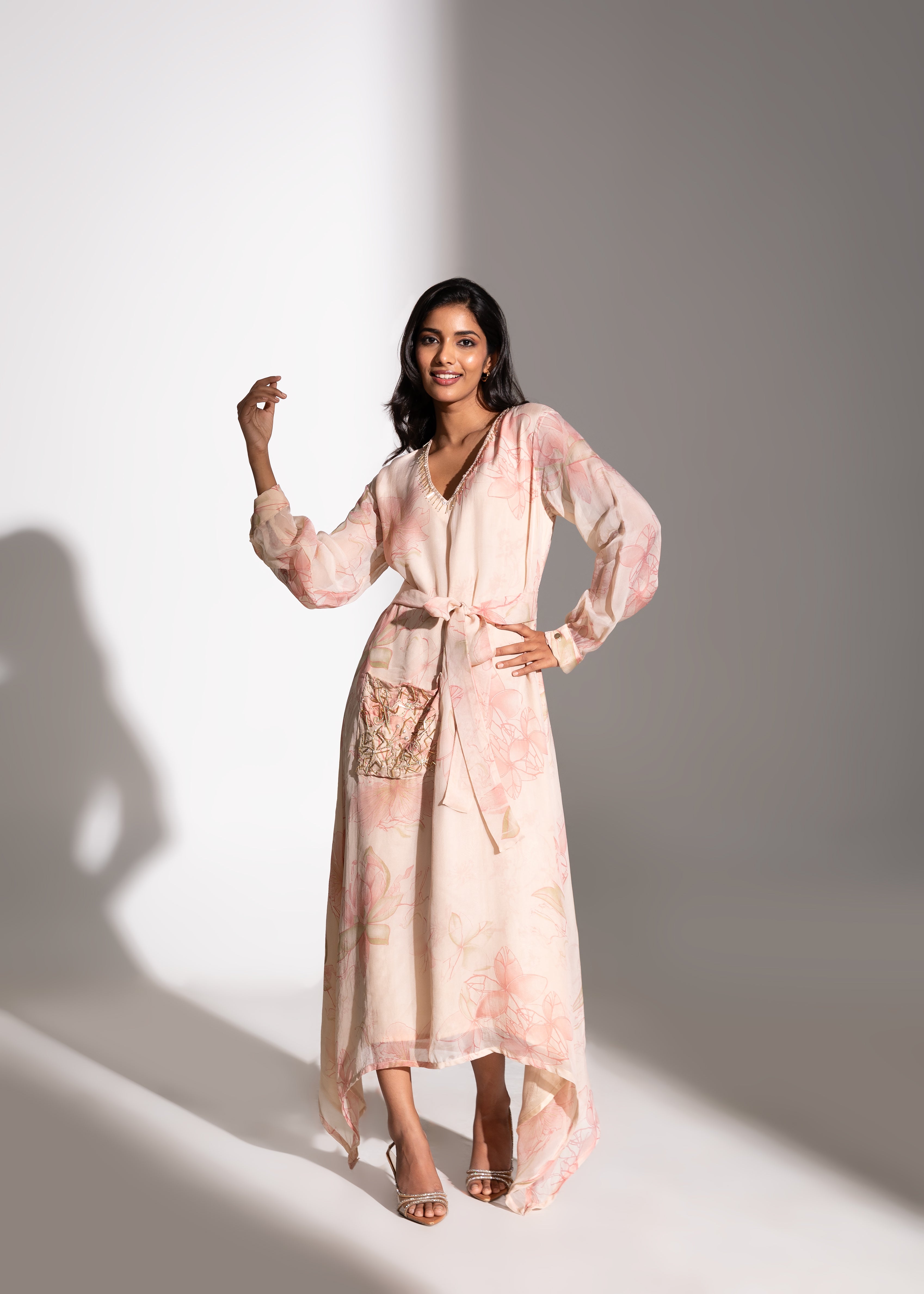 Printed Asymmetric Maxi Tunic