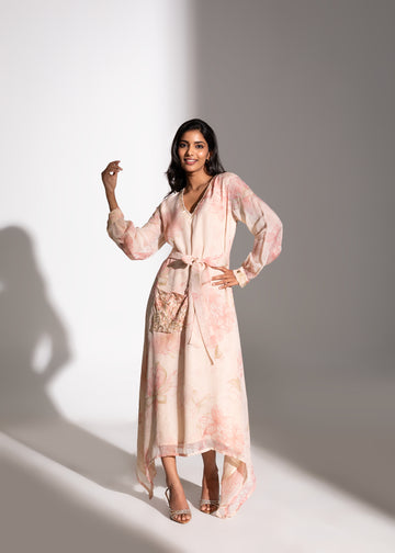Printed Asymmetric Maxi Tunic