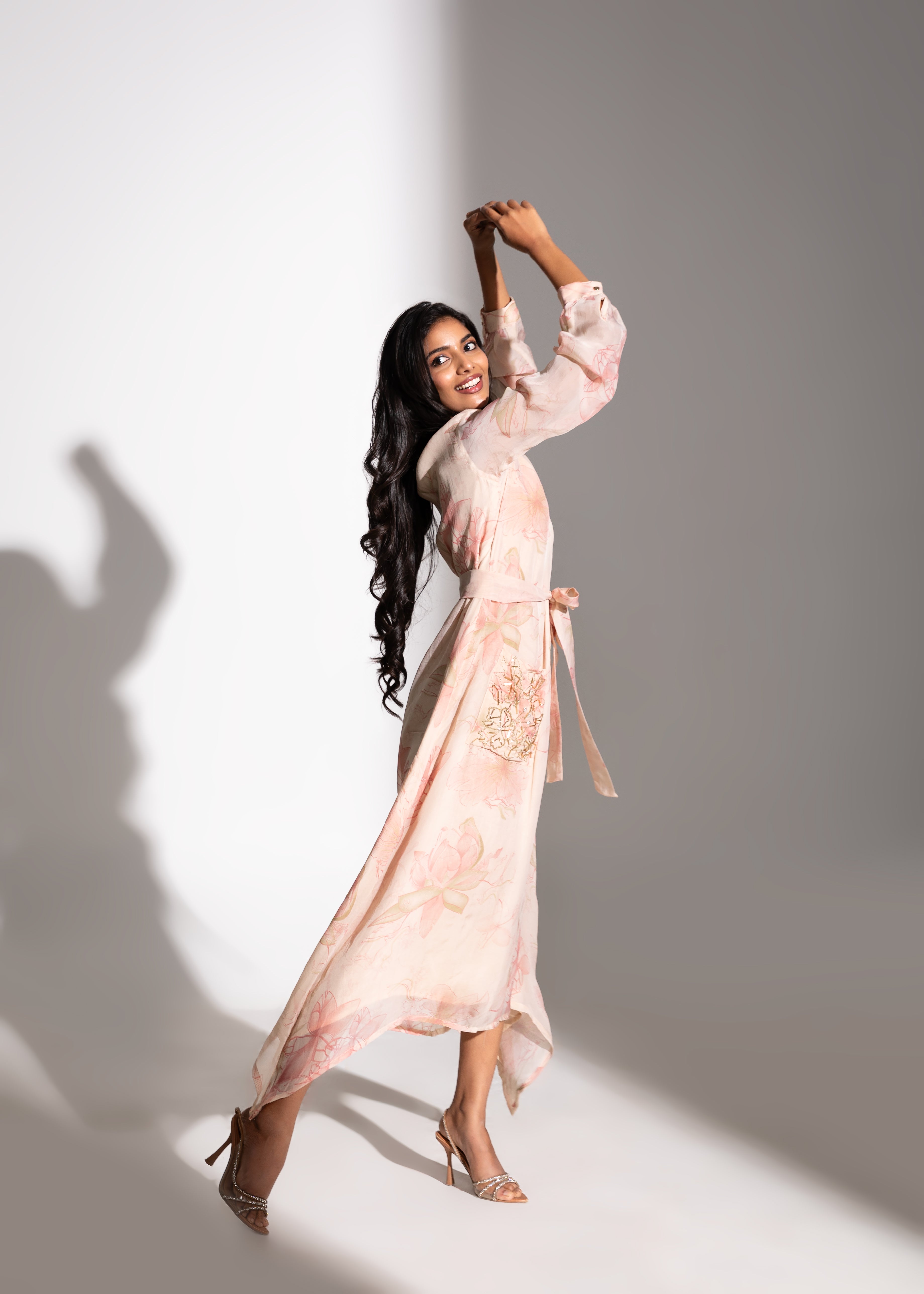 Printed Asymmetric Maxi Tunic