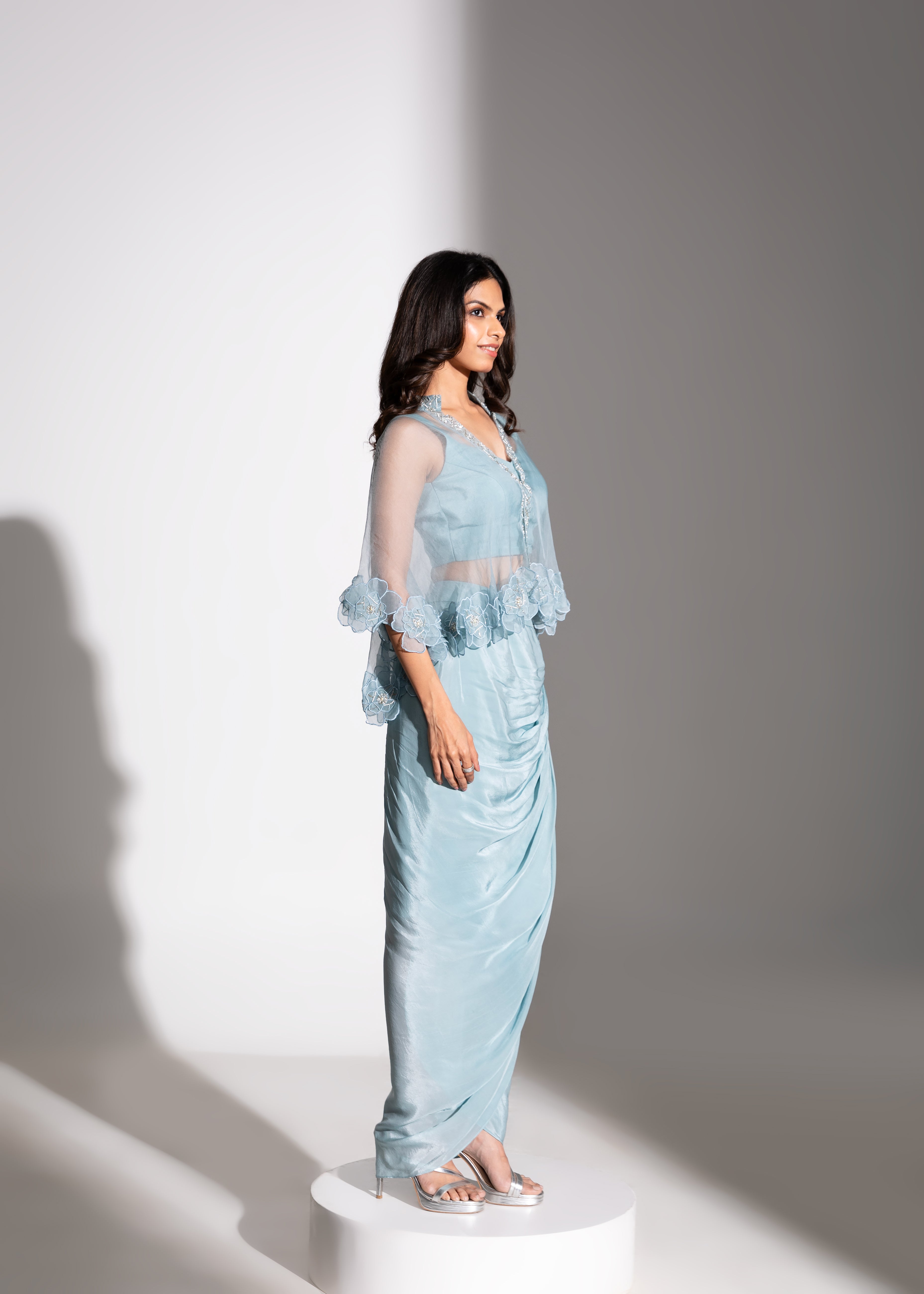 SAKURA Cape, AMAI Blouse & Skirt Set