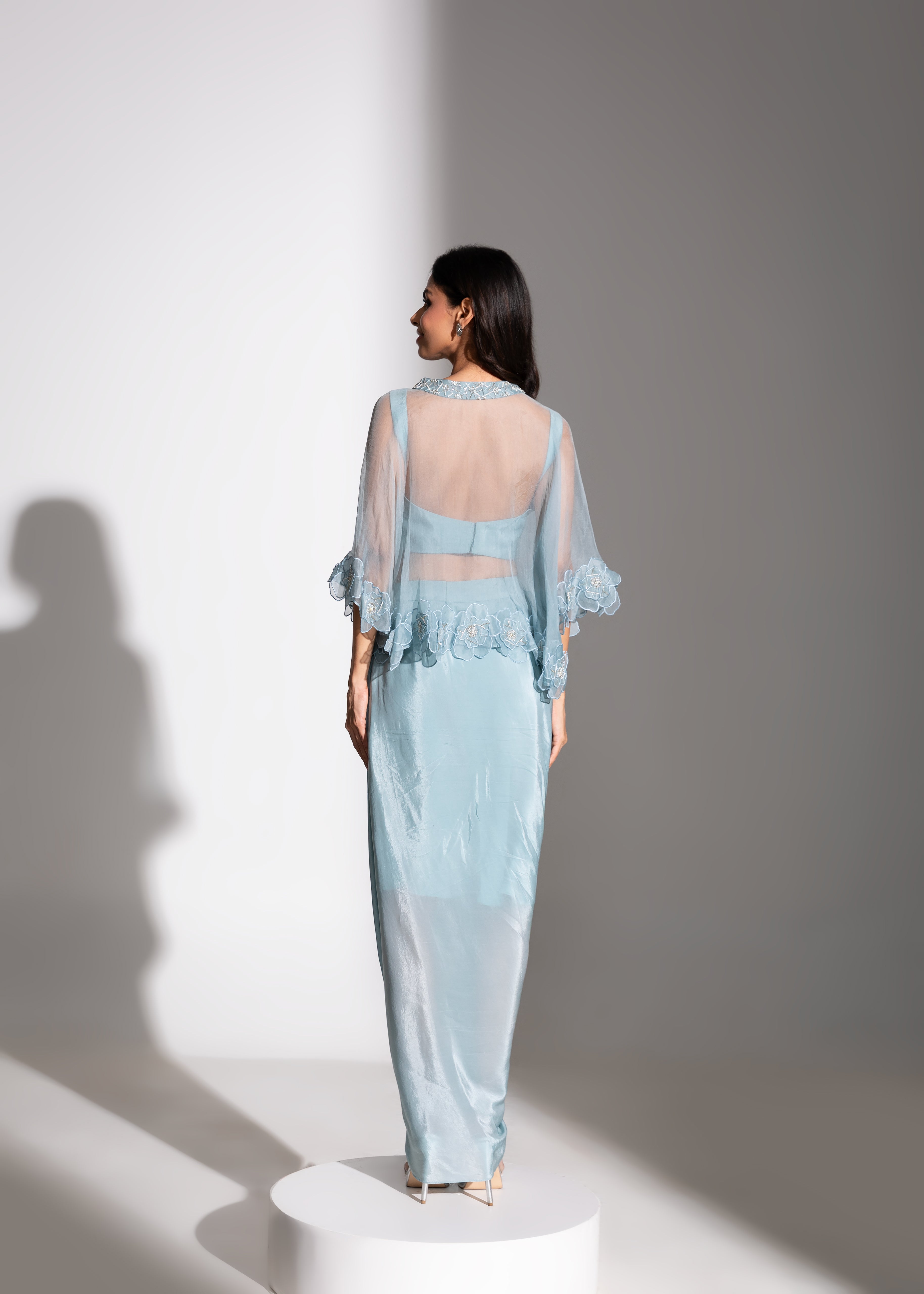 SAKURA Cape, AMAI Blouse & Skirt Set