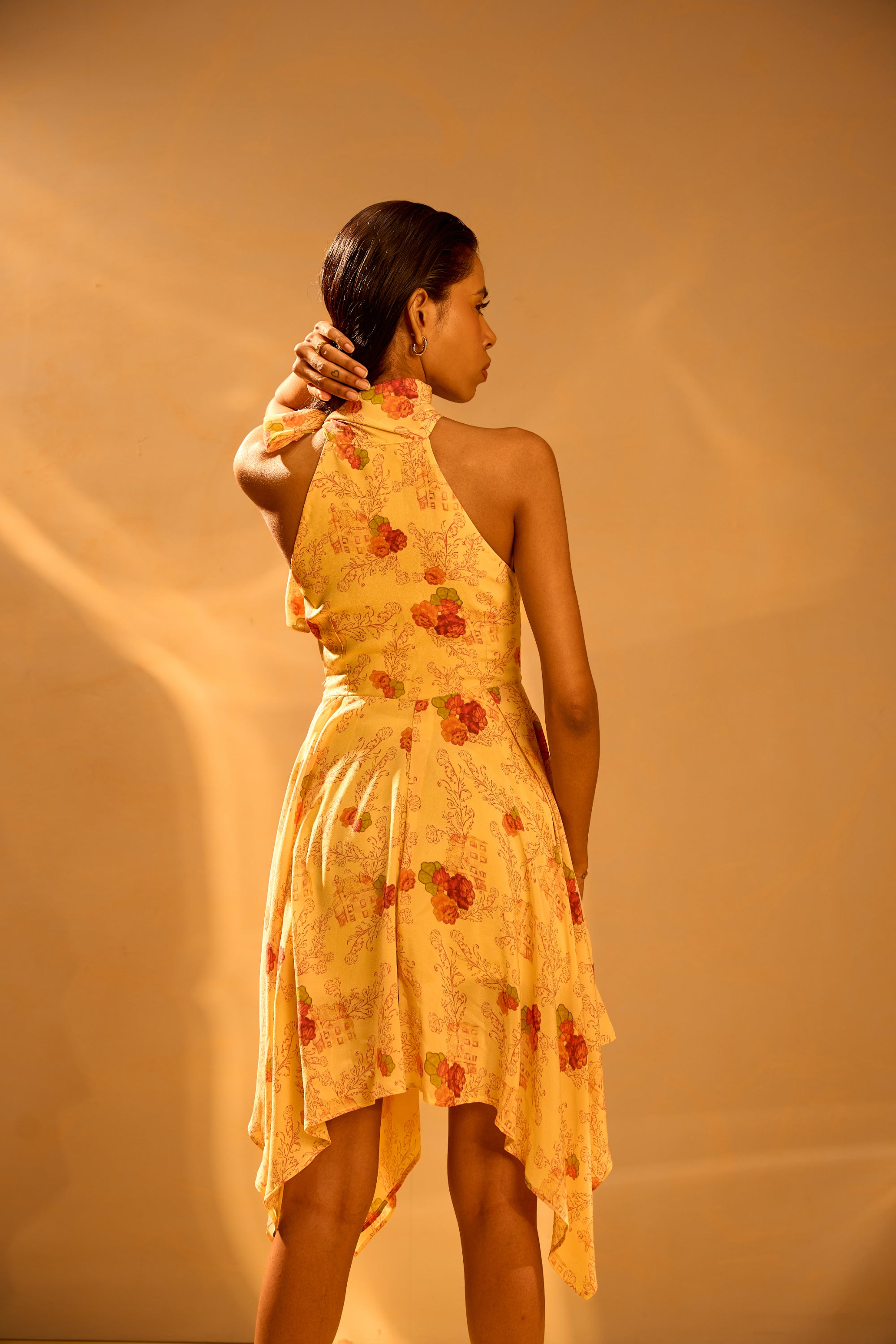 Printed Sleeveless Tie-up Tunic & Flared Sharara Pants