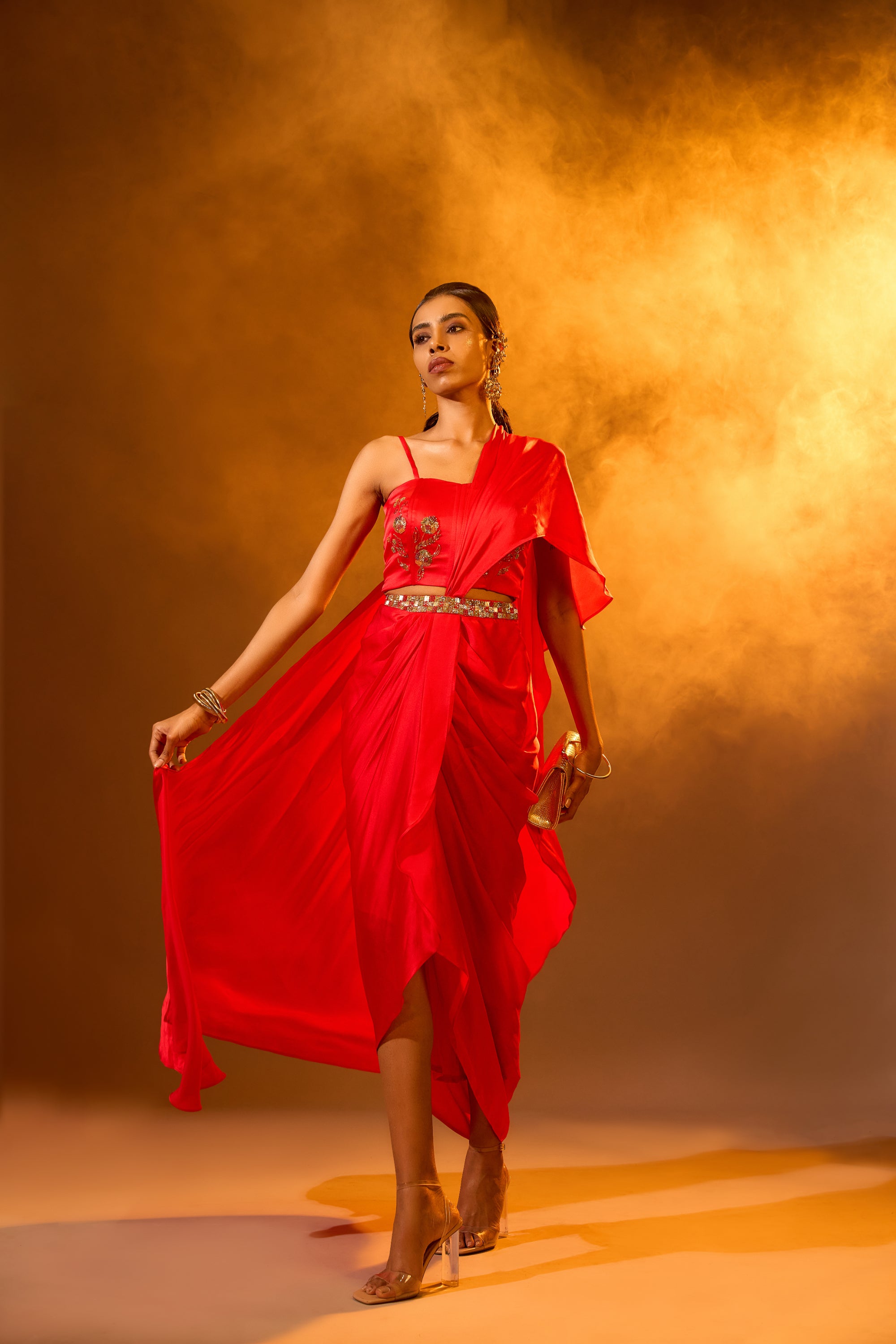 BOTANIC Corset & Pre-draped saree